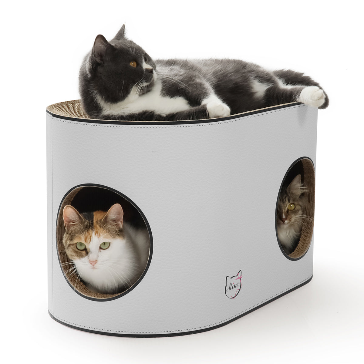 Ninx Cat Minx Curva Casa Premium Curved House Recycled Cardboard Scratcher For ...