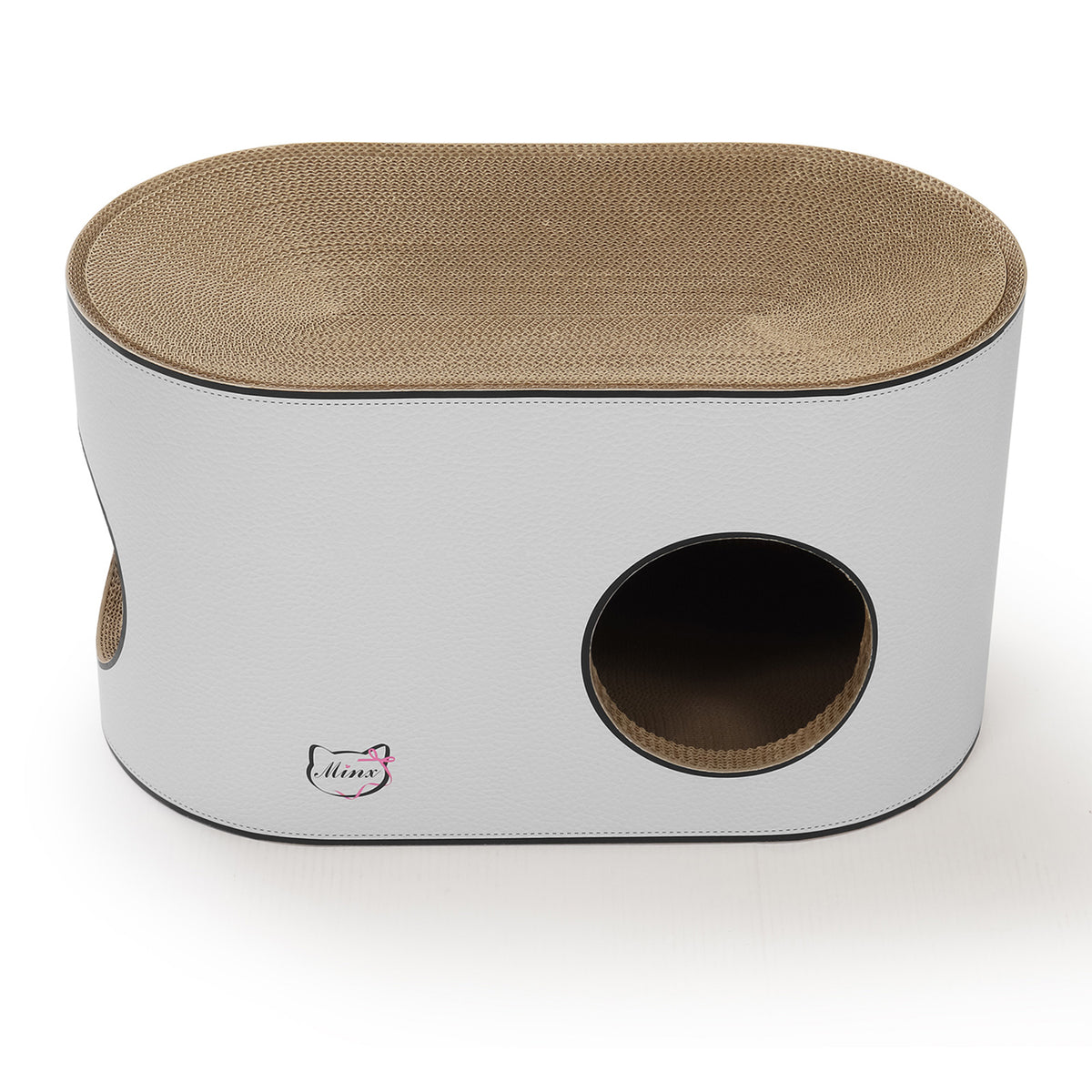 Ninx Cat Minx Curva Casa Premium Curved House Recycled Cardboard Scratcher For ...