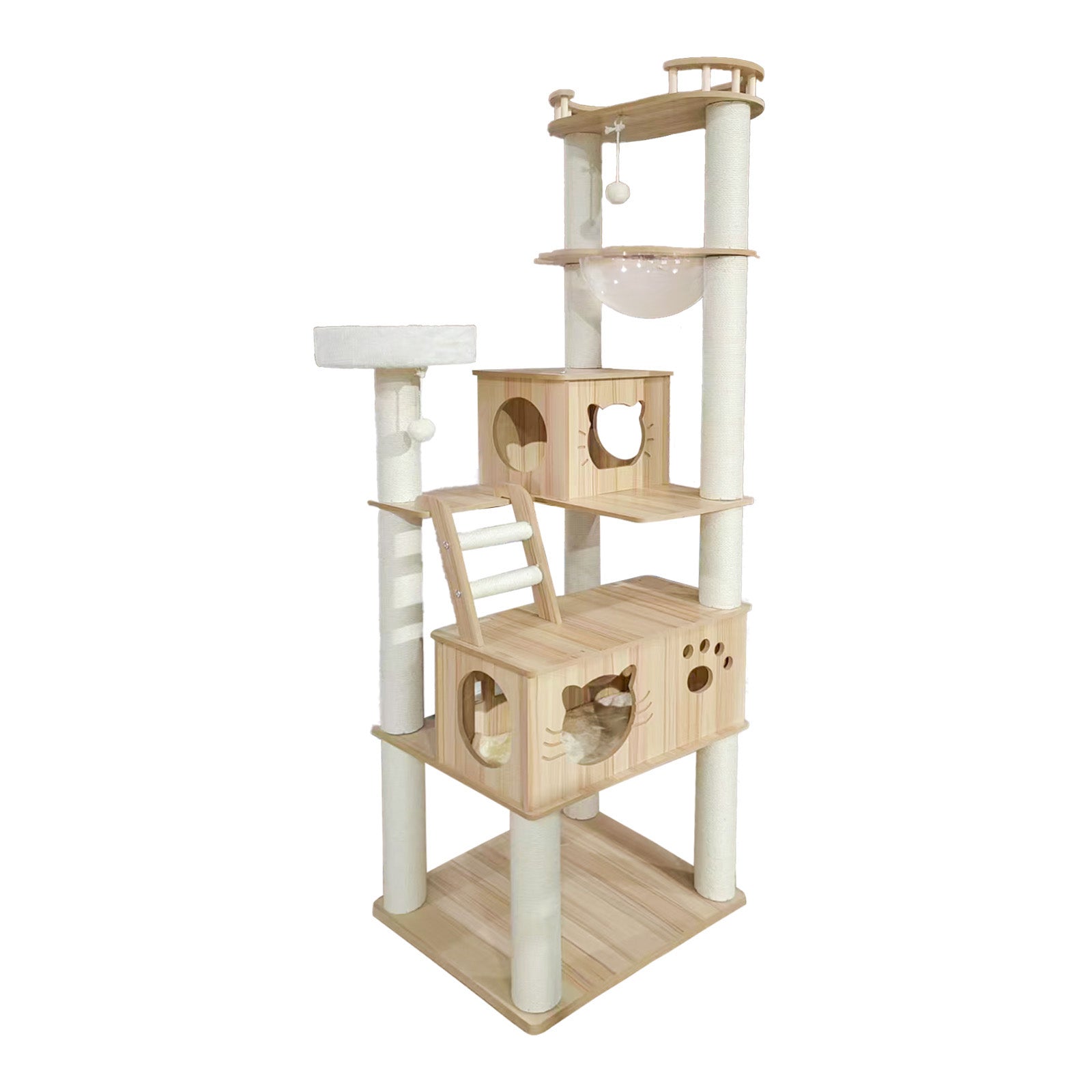 Ninx Cat Minx Sky Terrace Deluxe Multi Level Easy Care Scratcher Tree For Cats ...